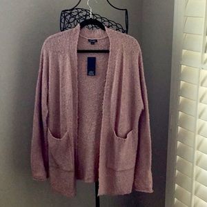 Nubby Knit Pink Cardigan
